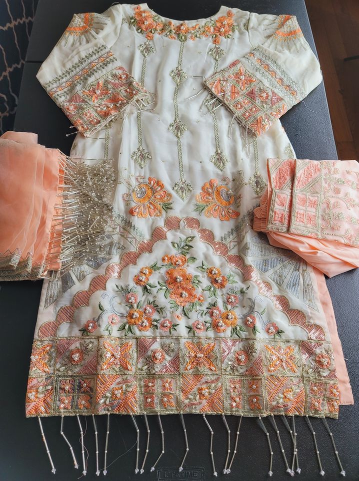 Pakistani Stitched Embroidery Party Wear Dresses Ready To Ship