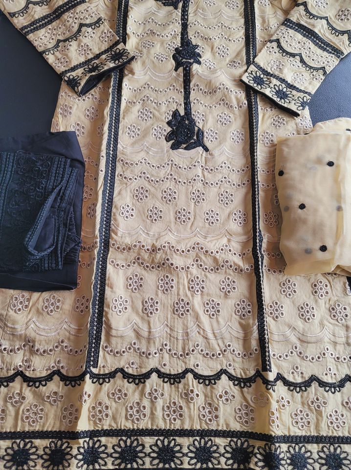 Pakistani Stitched Embroidery Lawn Suit Ready To Ship