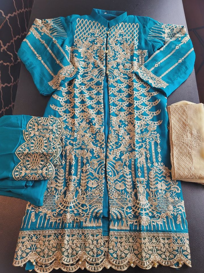 Pakistani Stitched Embroidery Party Wear Dresses Ready To Ship