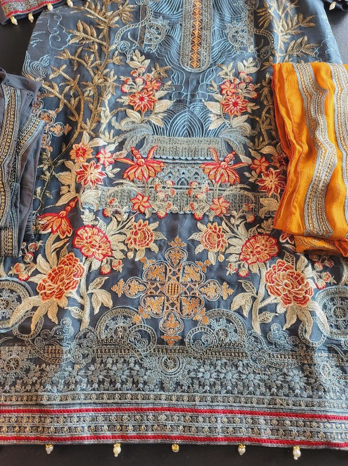 Pakistani Stitched Embroidery Party Wear Dresses Ready To Ship