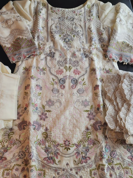 Pakistani Stitched Embroidery Party Wear Dresses Ready To Ship