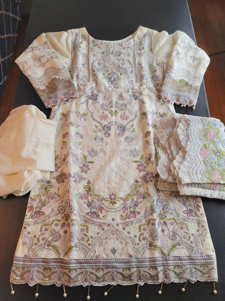 Pakistani Stitched Embroidery Party Wear Dresses Ready To Ship