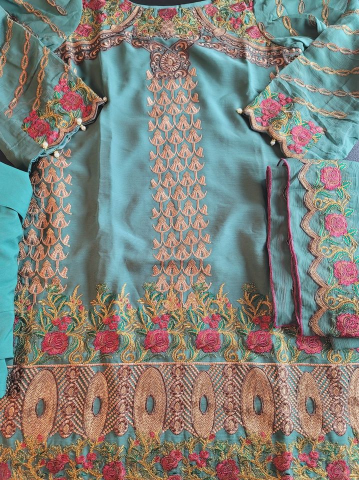Pakistani Stitched Embroidery Party Wear Dresses Ready To Ship