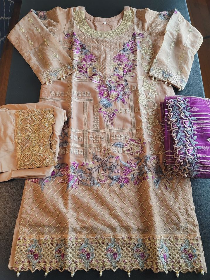 Pakistani Stitched Embroidery Party Wear Dresses Ready To Ship