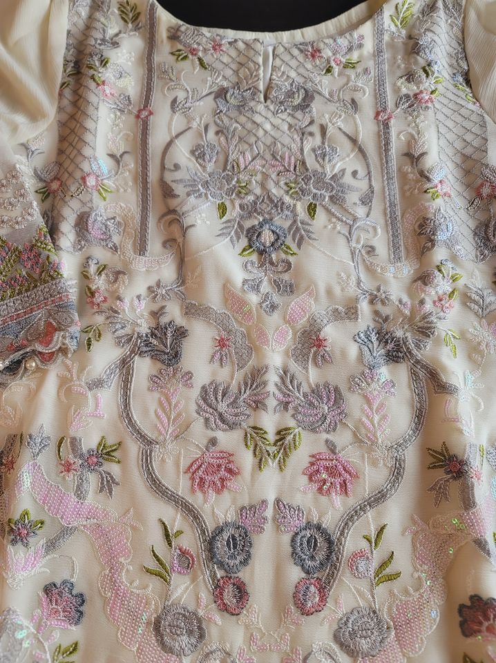 Pakistani Stitched Embroidery Party Wear Dresses Ready To Ship