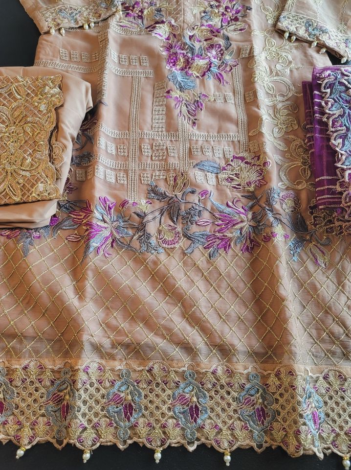 Pakistani Stitched Embroidery Party Wear Dresses Ready To Ship