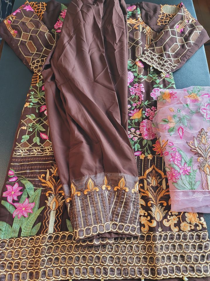 Pakistani Stitched Embroidery Party Wear Dresses Ready To Ship