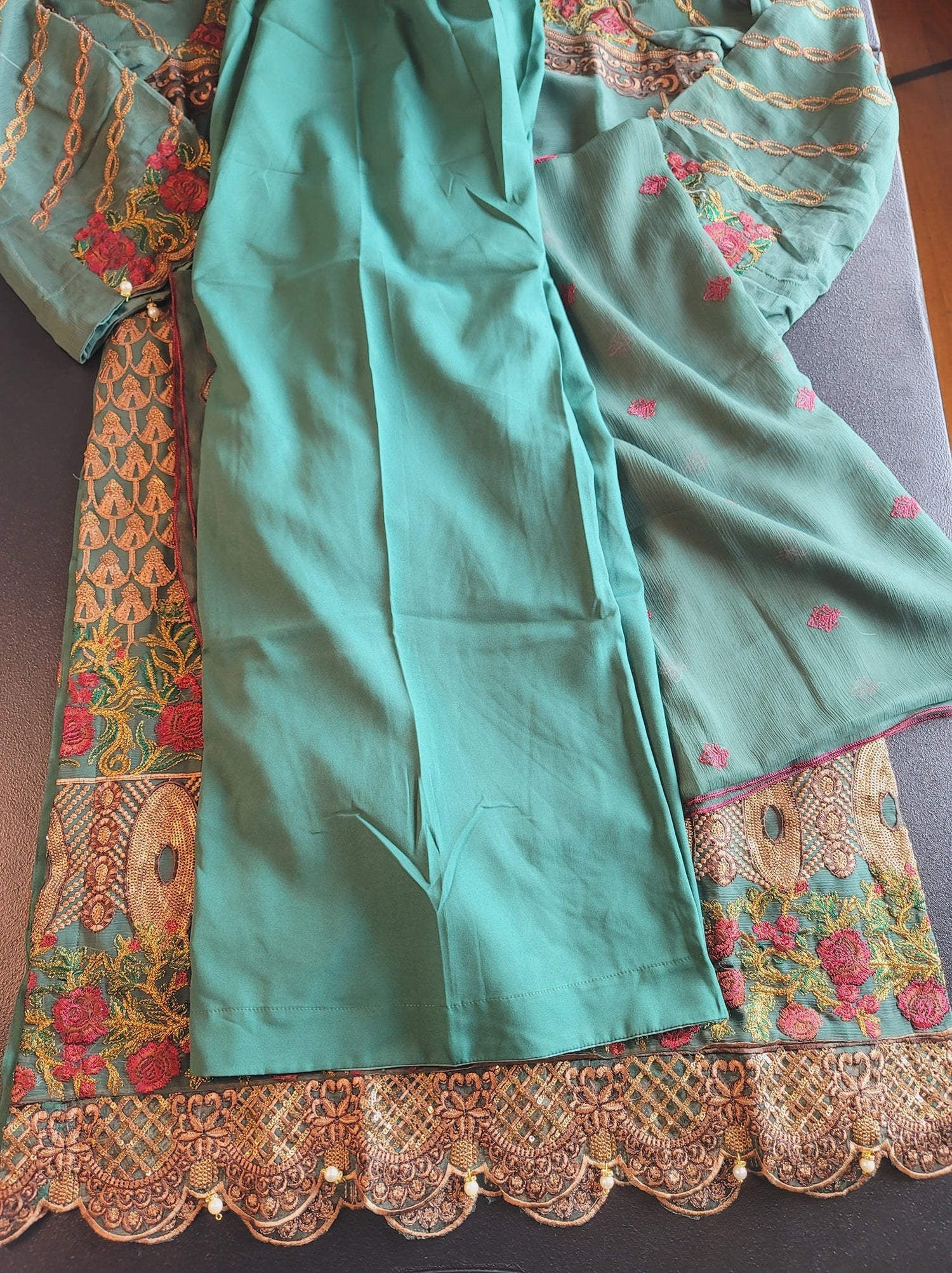 Pakistani Stitched Embroidery Party Wear Dresses Ready To Ship