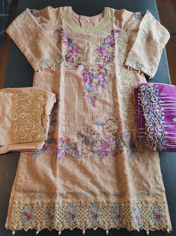 Pakistani Stitched Embroidery Party Wear Dresses Ready To Ship