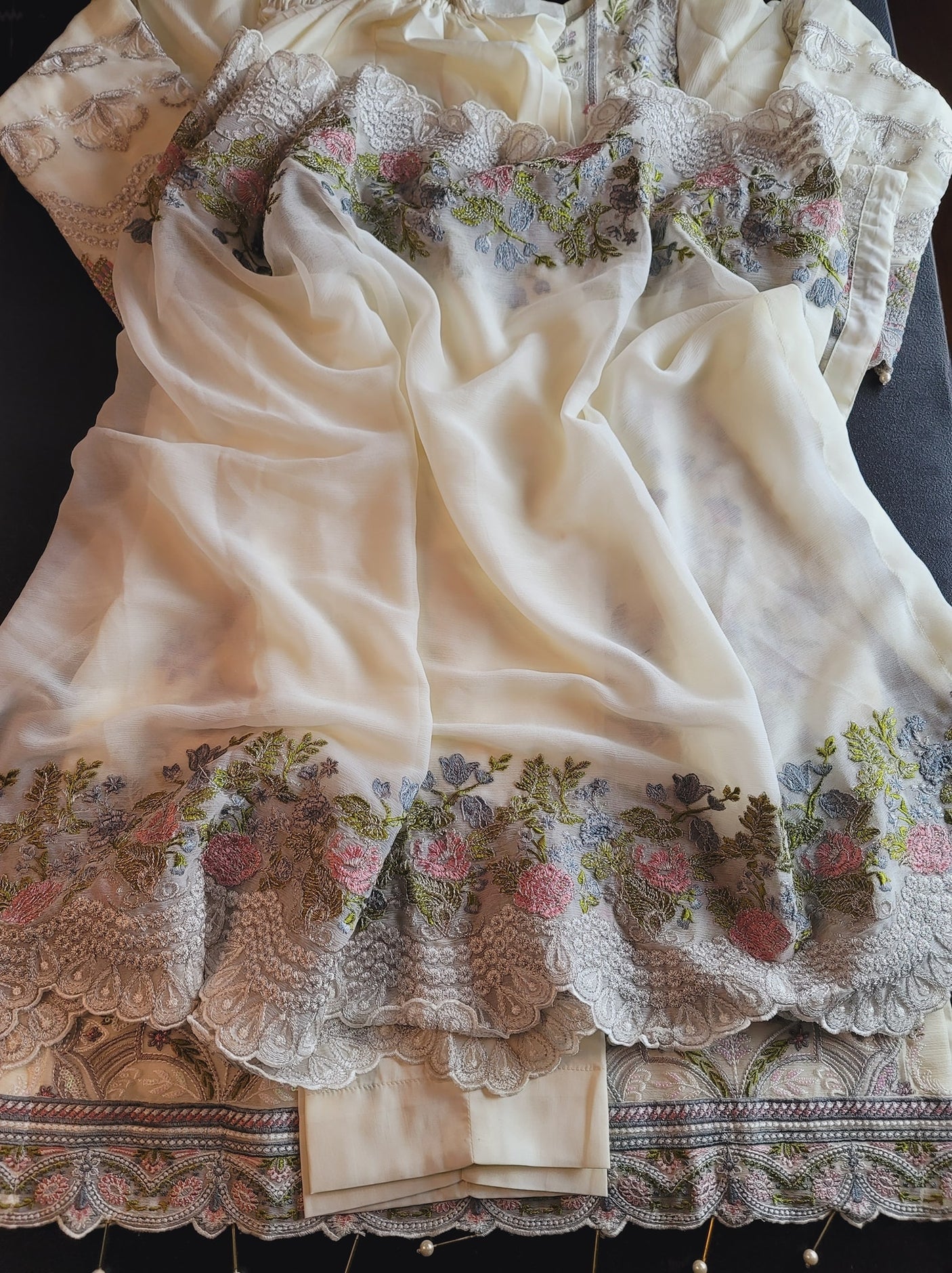 Pakistani Stitched Embroidery Party Wear Dresses Ready To Ship