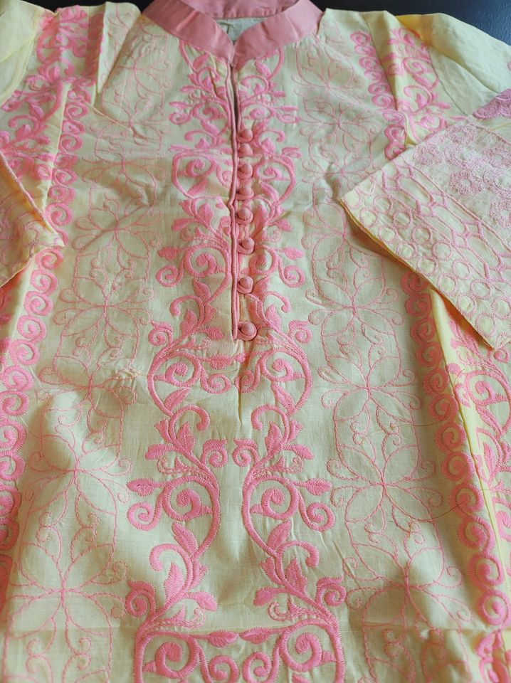 Indian Cotton Stitched Embroidery Suit Ready To Ship