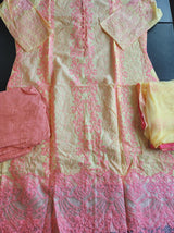 Indian Cotton Stitched Embroidery Suit Ready To Ship