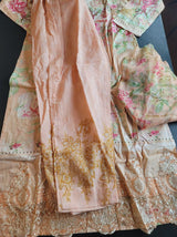 Indian Cotton Stitched Embroidery Suit Ready To Ship