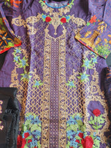 indian Stitched Embroidery Cotton Suit Ready To Ship