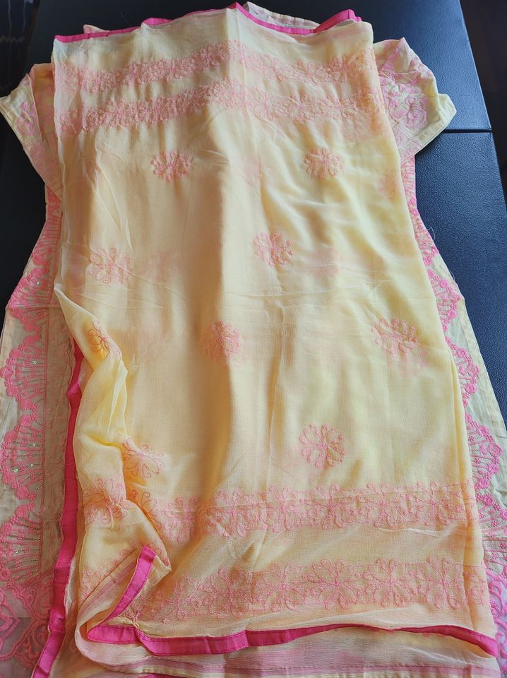 Indian Cotton Stitched Embroidery Suit Ready To Ship