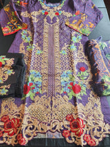 indian Stitched Embroidery Cotton Suit Ready To Ship