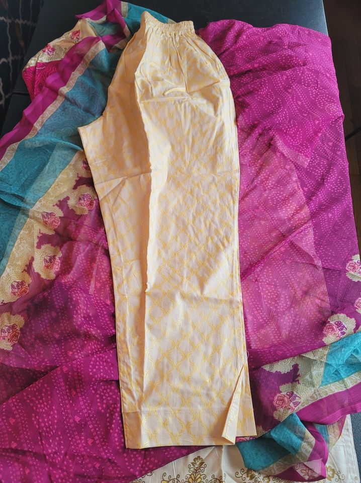 indian Stitched Embroidery Cotton Suit Ready To Ship