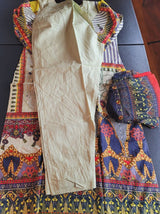 Indian Cotton Stitched Embroidery Suit Ready To Ship