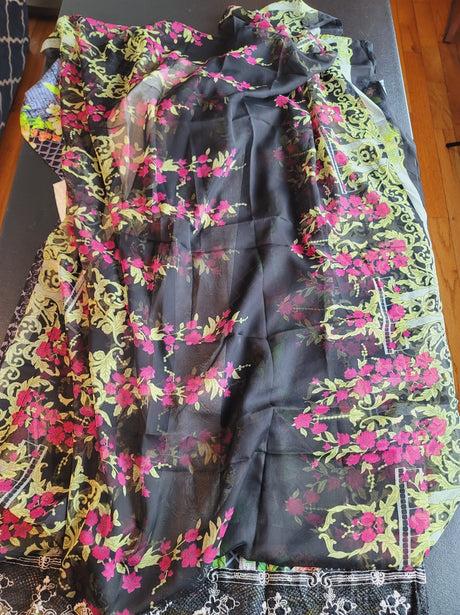 Indian Cotton Stitched Embroidery Suit Ready To Ship