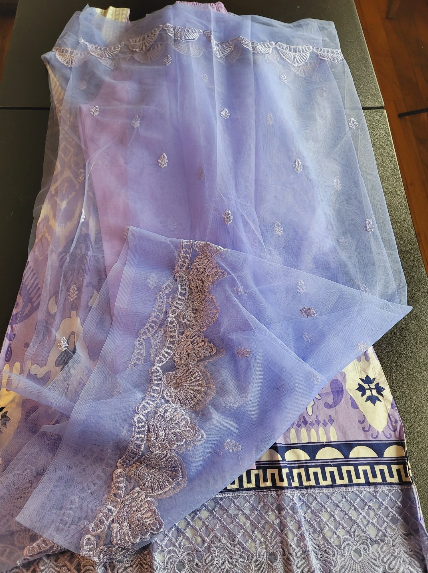 Indian Cotton Stitched Embroidery Suit Ready To Ship