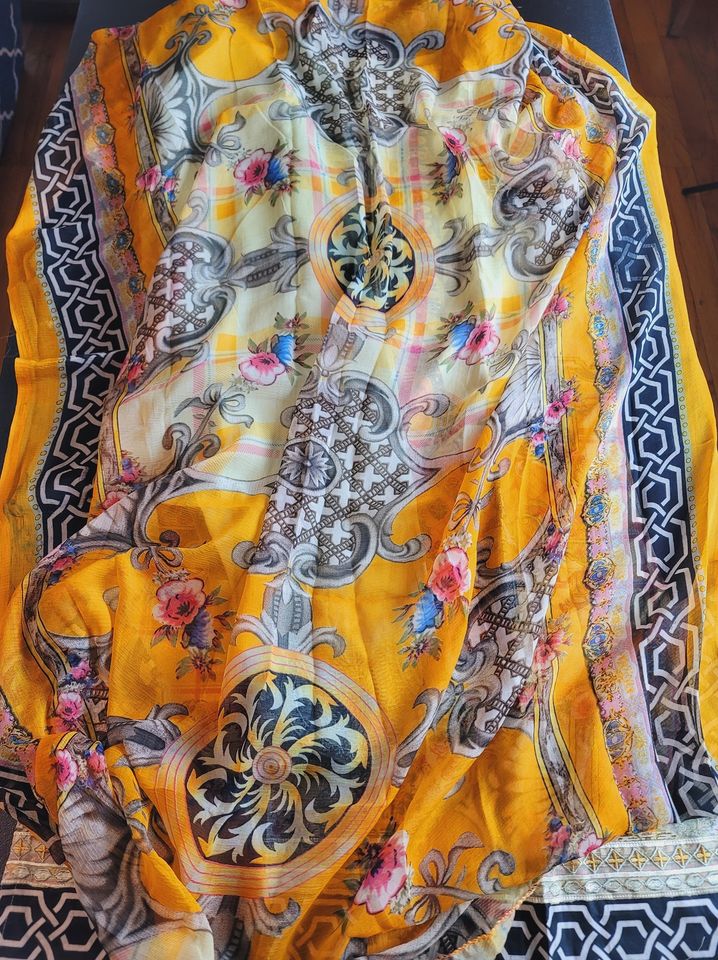 Indian Cotton Stitched Embroidery Suit Ready To Ship
