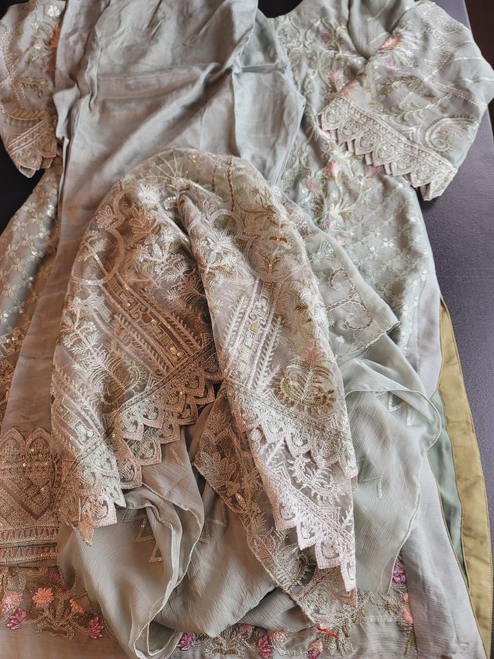 Pakistani Stitched Embroidery Party Wear Dresses Ready To Ship