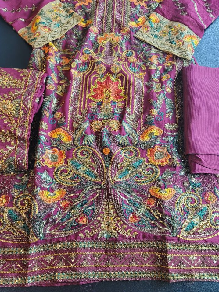 Pakistani Stitched Embroidery Party Wear Dresses Ready To Ship