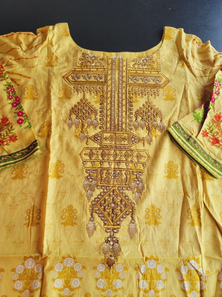 Pakistani Stitched Embroidery Lawn Suit Ready To Ship