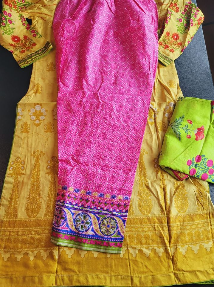 Pakistani Stitched Embroidery Lawn Suit Ready To Ship