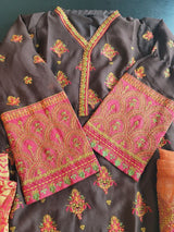 Pakistani Stitched Embroidery Party Wear Dresses Ready To Ship
