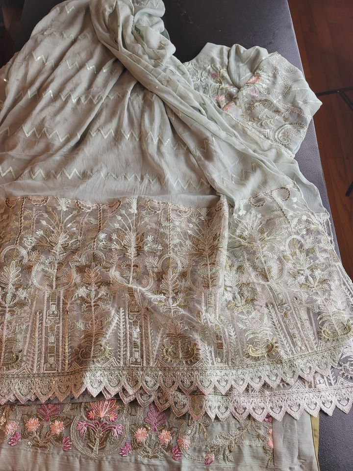 Pakistani Stitched Embroidery Party Wear Dresses Ready To Ship