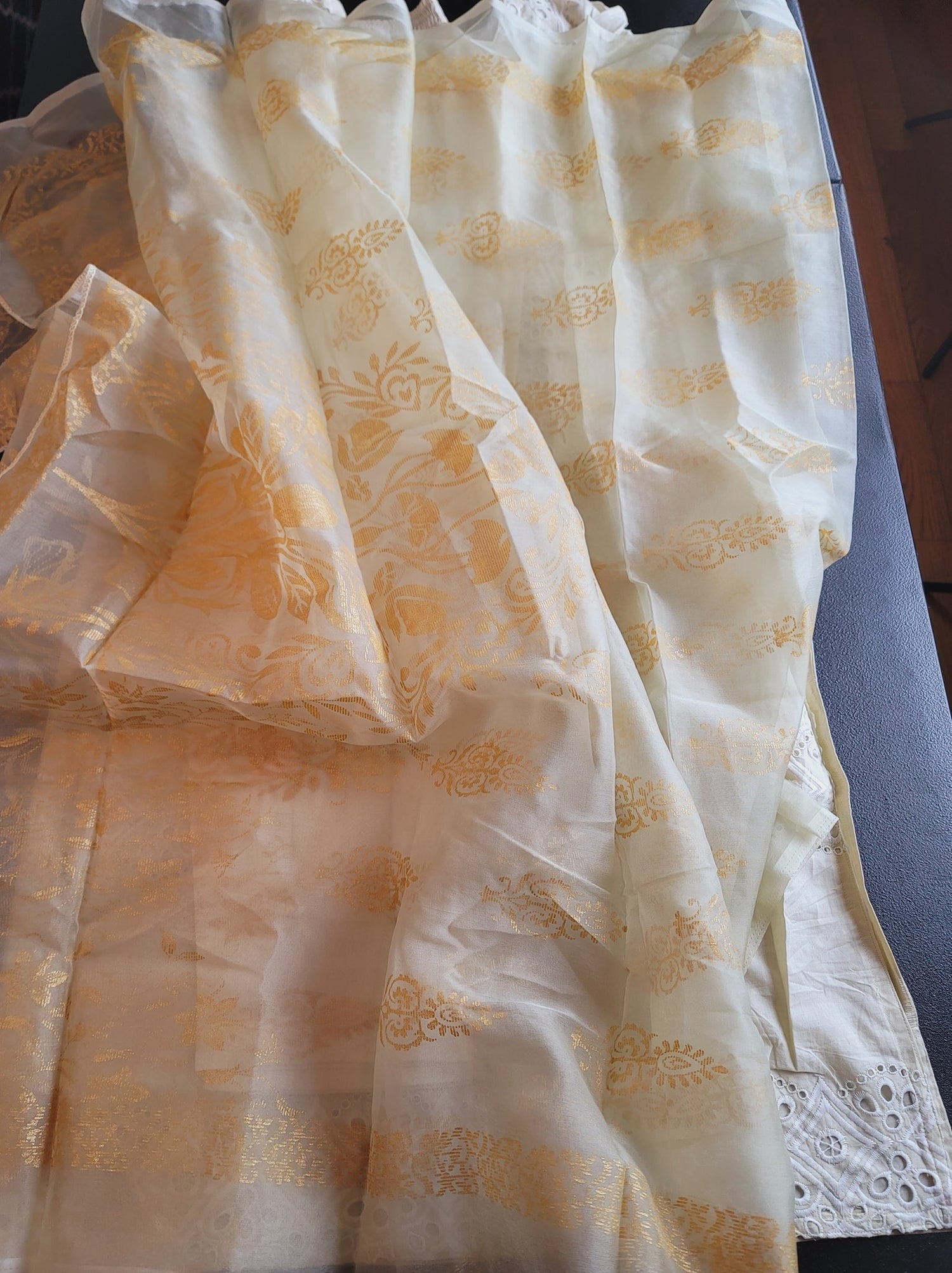 Indian Cotton Stitched Embroidery Suit Ready To Ship