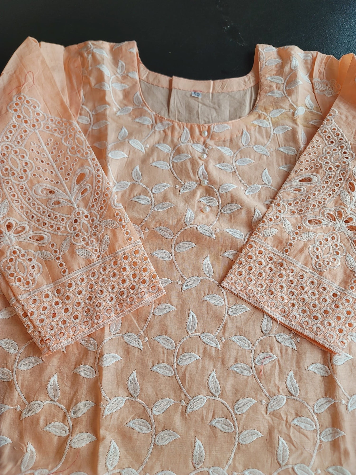 Indian Cotton Stitched Embroidery Suit Ready To Ship