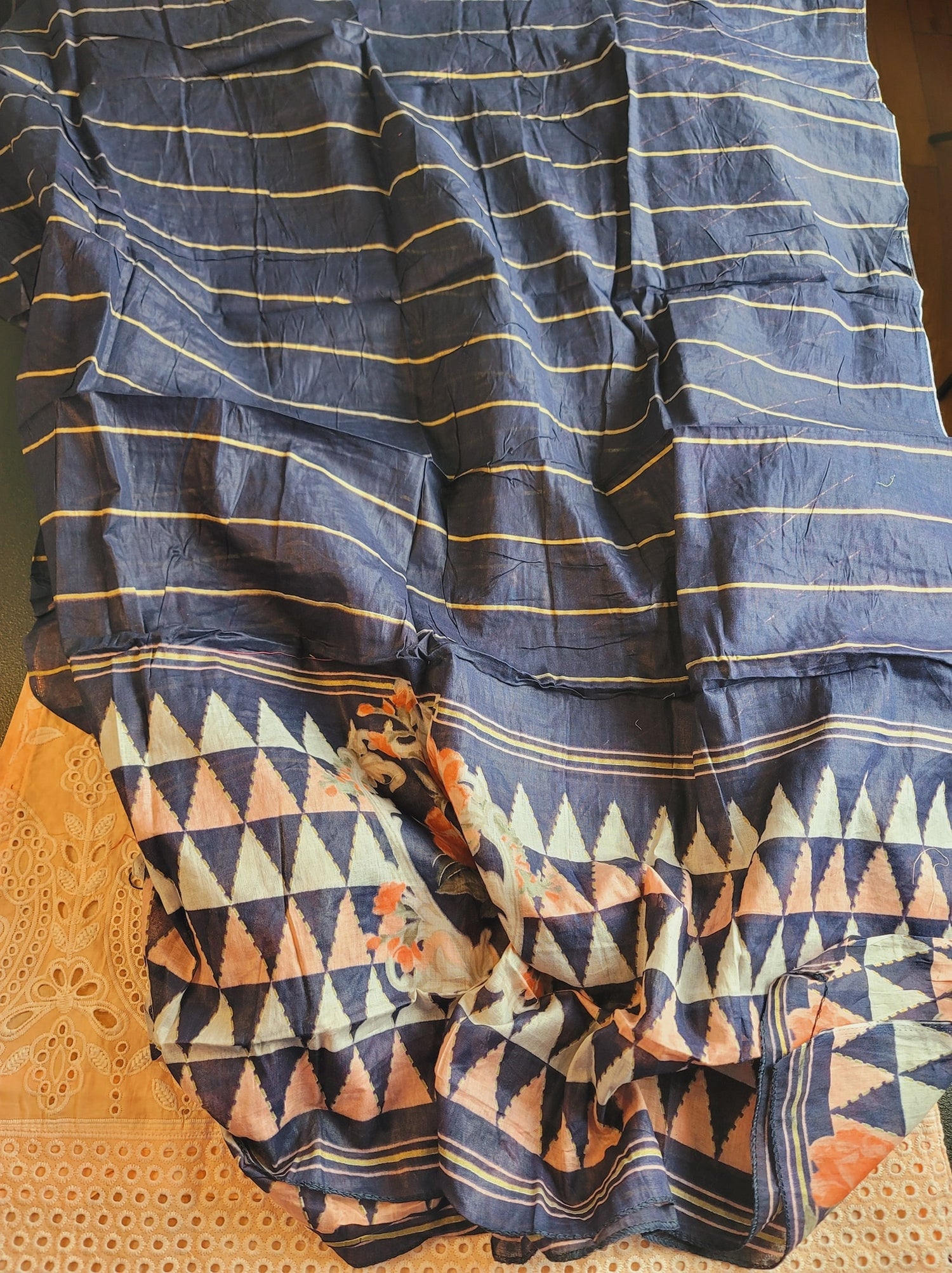 Indian Cotton Stitched Embroidery Suit Ready To Ship