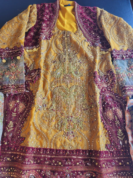 Pakistani Stitched Embroidery Party Wear Dresses Ready To Ship