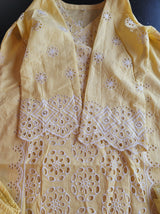 Indian Cotton Stitched Embroidery Suit Ready To Ship