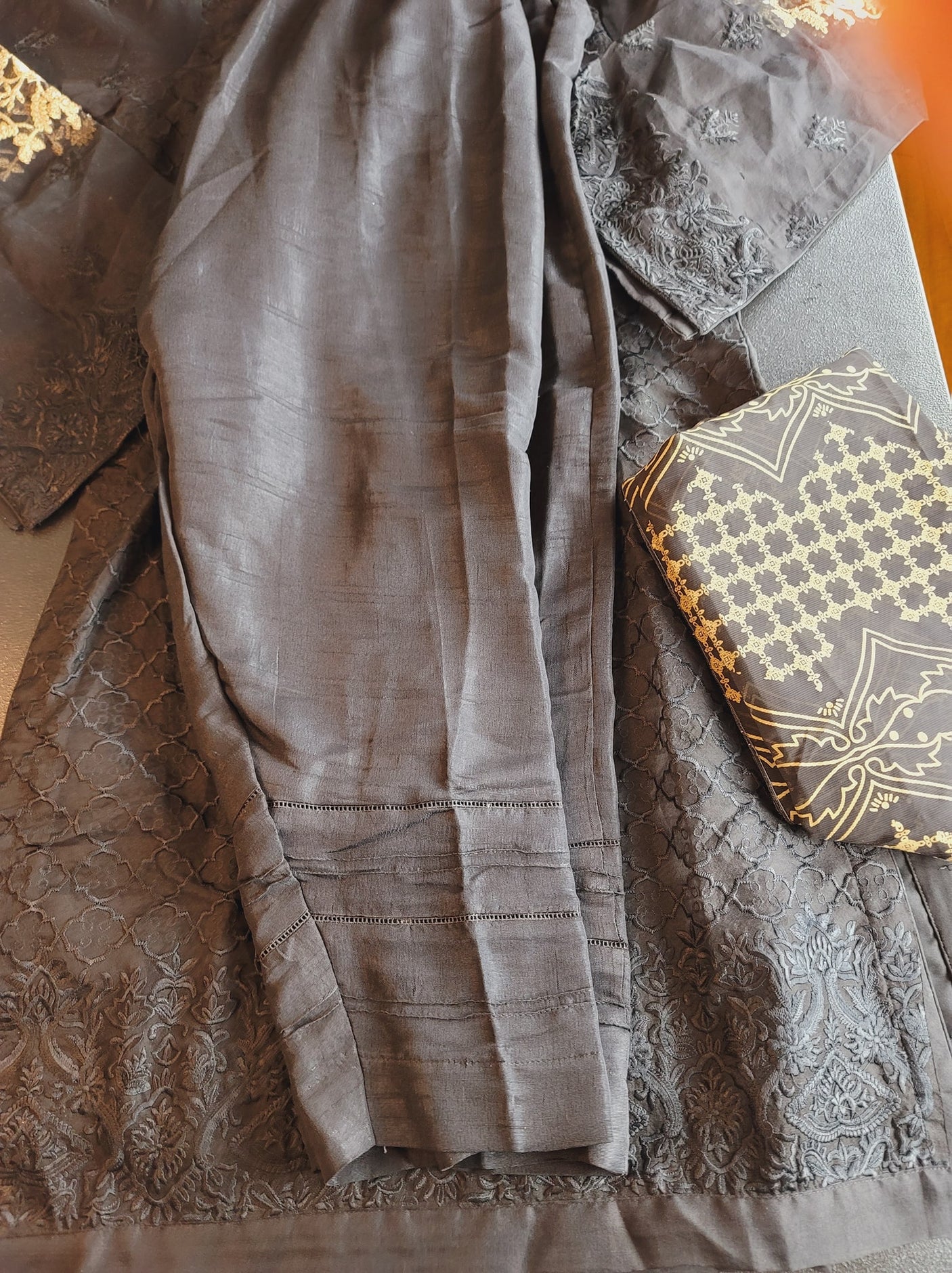 Pakistani Stitched Embroidery Party Wear Dresses Ready To Ship