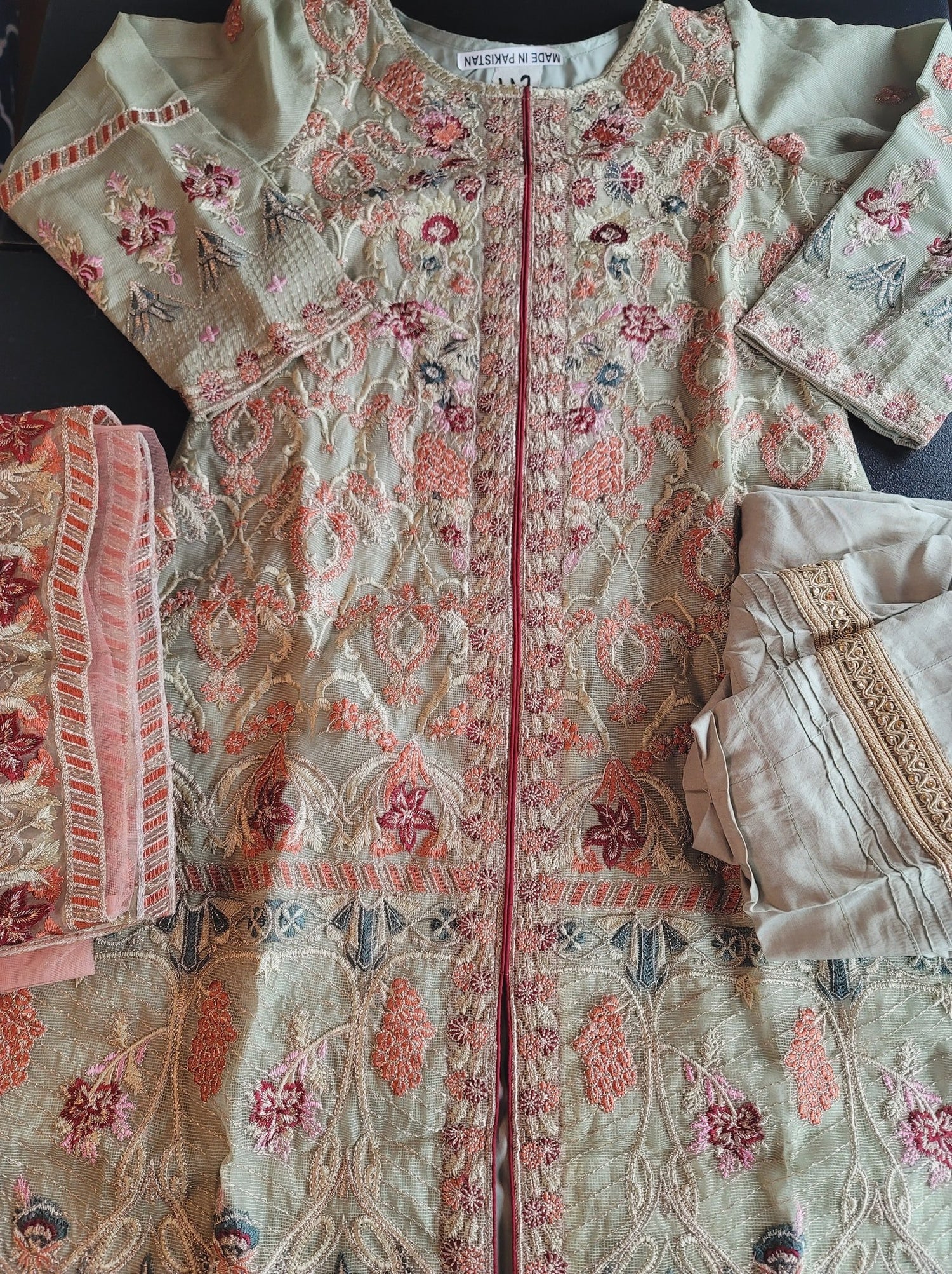 Pakistani Stitched Embroidery Party Wear Dresses Ready To Ship