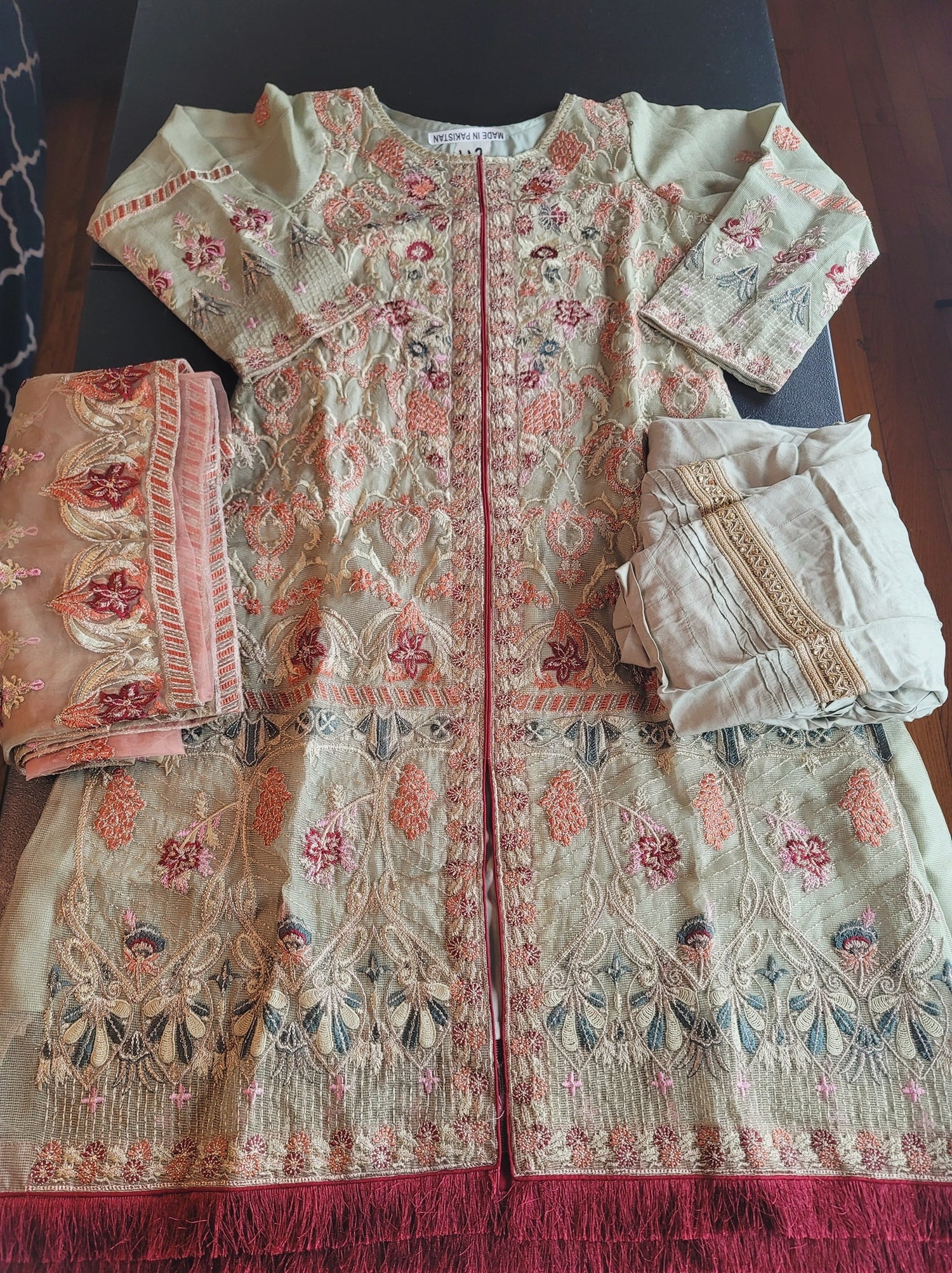 Pakistani Stitched Embroidery Party Wear Dresses Ready To Ship