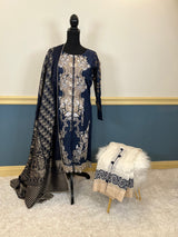 Pakistani Stitched Embroidered lawn Salwar kameez ready to ship