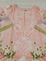 Indian Cotton Stitched Embroidery Suit Ready To Ship