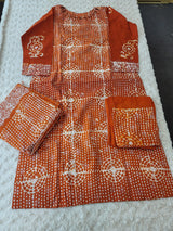 Bangladeshi batik salwer kamiz