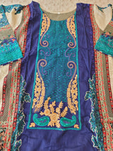 Pakistani Stitched lawn Embroidered Salwar kameez ready to ship