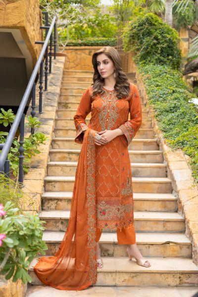 Mizka by Mi-Creation Luxury  Embroidered Chiffon Collection-100% Original