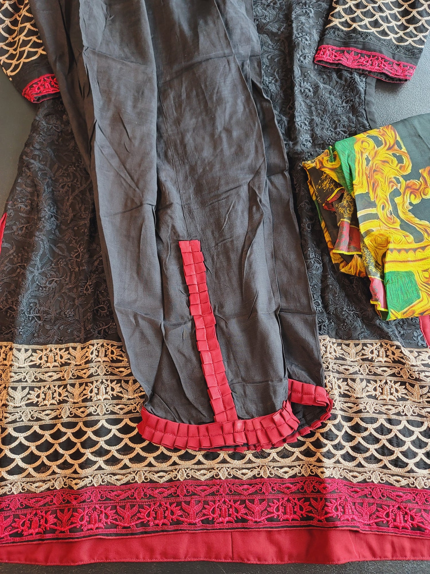 Pakistani Stitched Embroidery Party Wear Dresses Ready To Ship