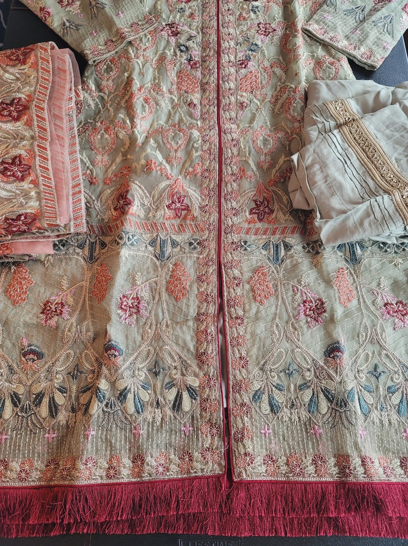 Pakistani Stitched Embroidery Party Wear Dresses Ready To Ship