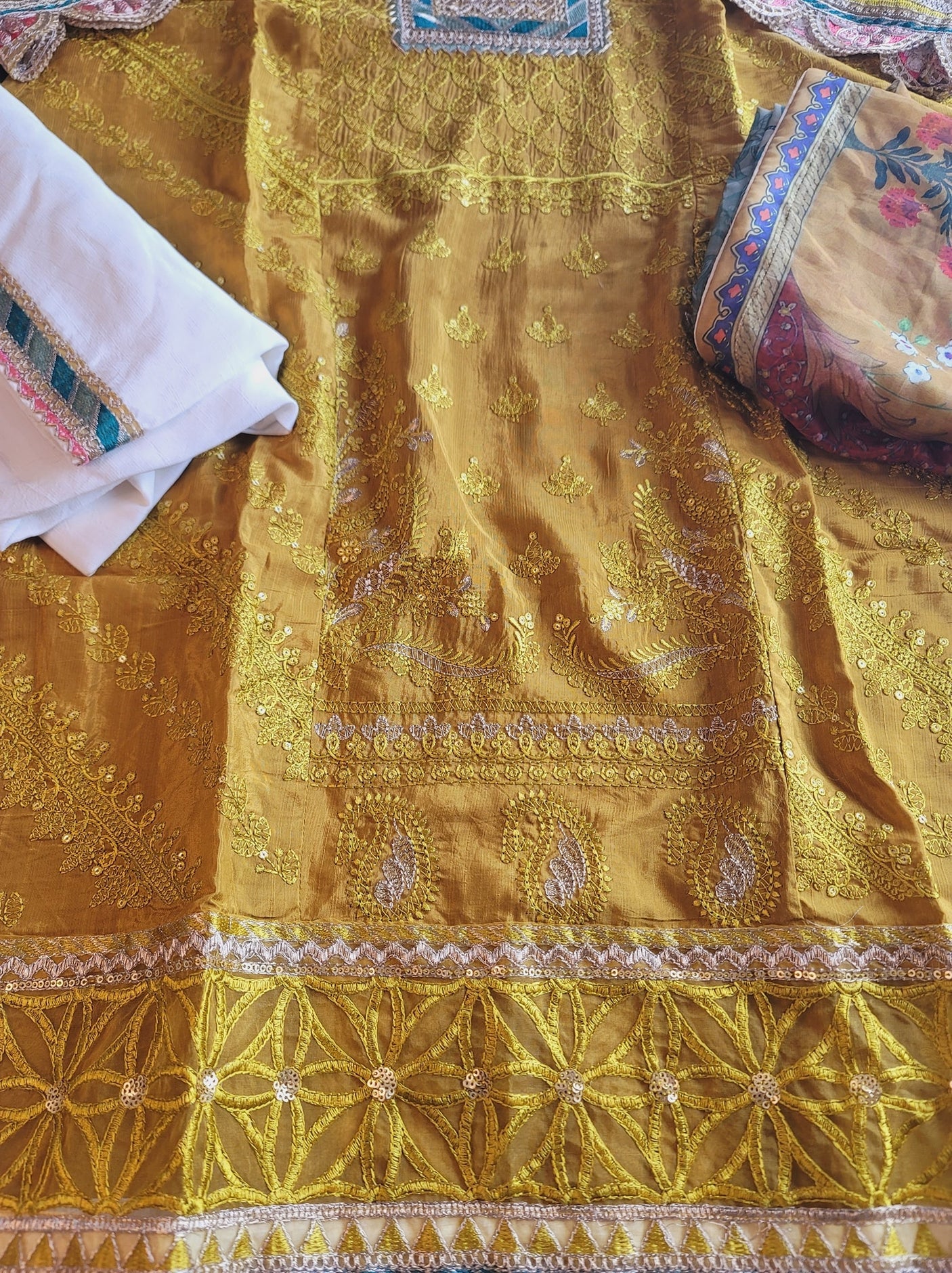 Pakistani Stitched Embroidery Party Wear Dresses Ready To Ship