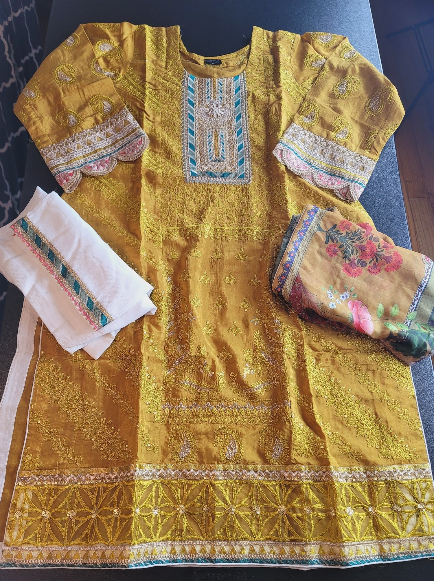 Pakistani Stitched Embroidery Party Wear Dresses Ready To Ship