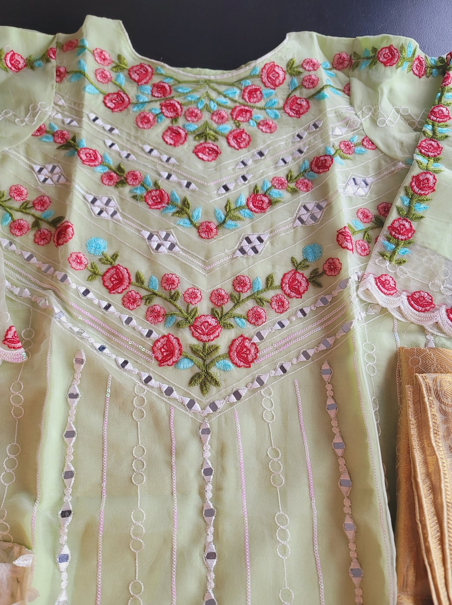 Pakistani Stitched Embroidery Party Wear Dresses Ready To Ship