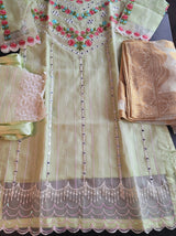 Pakistani Stitched Embroidery Party Wear Dresses Ready To Ship